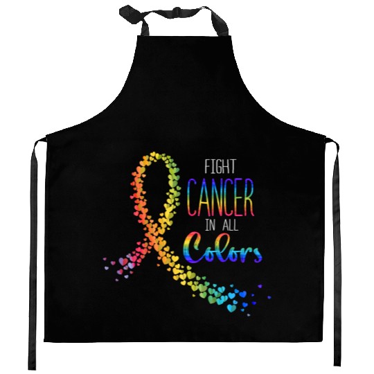 Cancer Sucks In Every Color Fighter Fight Support Kitchen Aprons