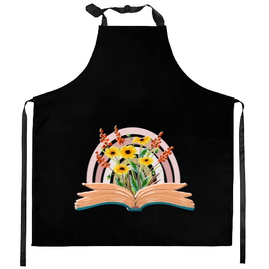 Teacher Life Kitchen Aprons, Teacher flower Kitchen Aprons file tren