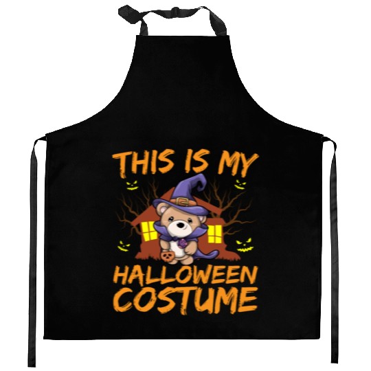 Scary Creepy Animal This Is My Halloween Costume Kitchen Aprons