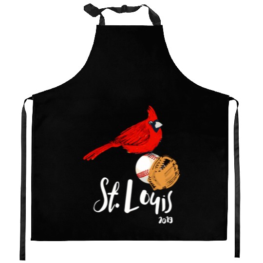 Saint Louis Red Cardinal 2019 Bird Player Kitchen Aprons