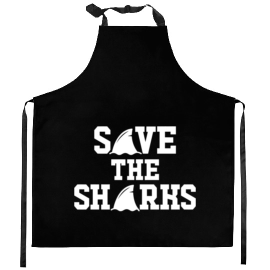 Shark Lovers Marine Biologist Save The Sharks Kitchen Aprons