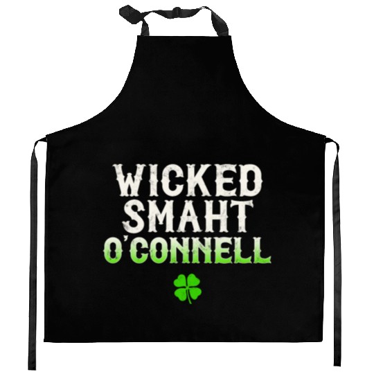 Wicked Smaht O'Connell Clan Boston Irish Slang Kitchen Aprons