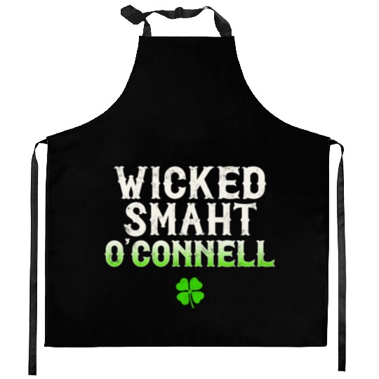 Wicked Smaht O'Connell Clan Boston Irish Slang Kitchen Aprons