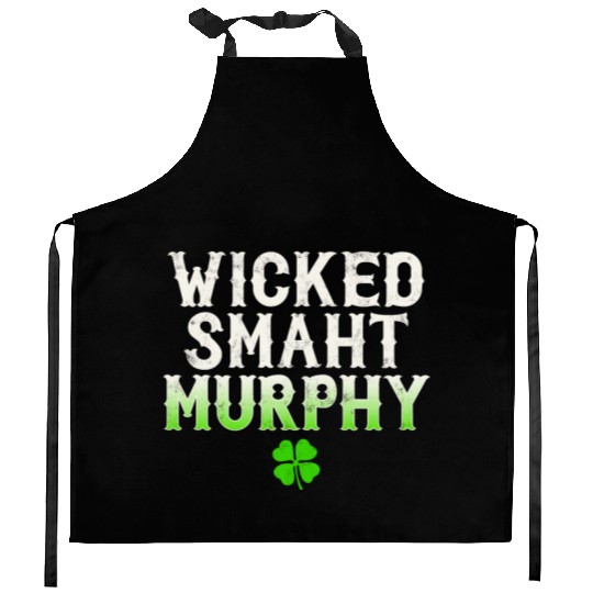 Wicked Smaht Murphy Clan Boston Irish Slang Kitchen Aprons