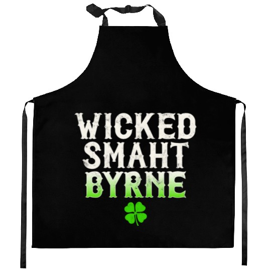 Wicked Smaht Byrne Clan Boston Irish Slang Kitchen Aprons