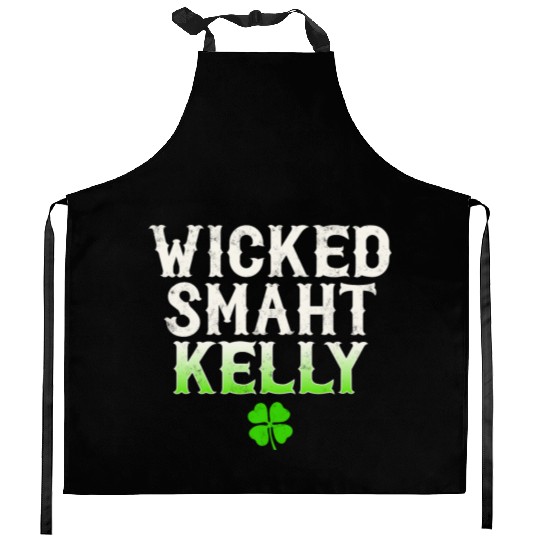 Wicked Smaht Kelly Clan Boston Irish Slang Kitchen Aprons