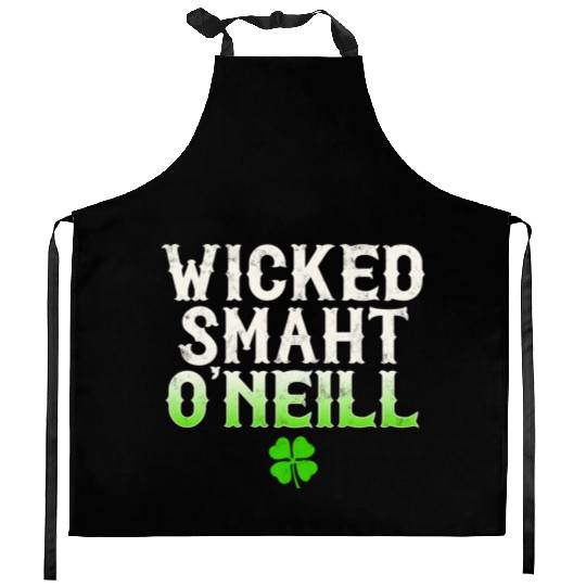 Wicked Smaht O'Neill Clan Boston Irish Slang Kitchen Aprons