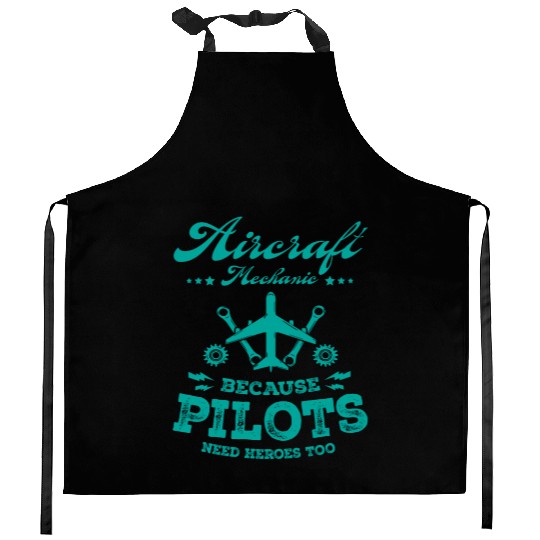 Funny Aircraft Mechanic Quote, Plane Engineer Gift Kitchen Aprons