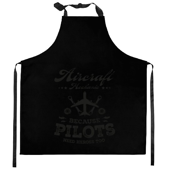 Funny Aircraft Mechanic Quote, Plane Engineer Gift Kitchen Aprons