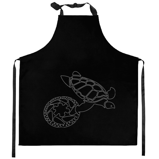 Ocean Animals Sea Turtle's Life Kitchen Aprons