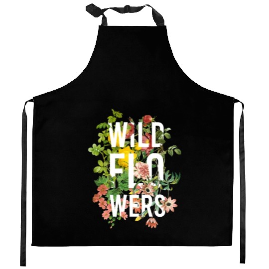 Wildflowers - nature lovers Kitchen Aprons