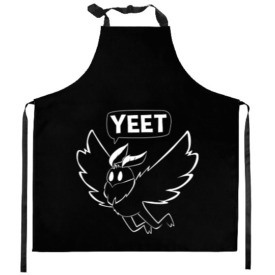 Mothman Yeet Cryptid Lover Funny Mothman Kitchen Aprons