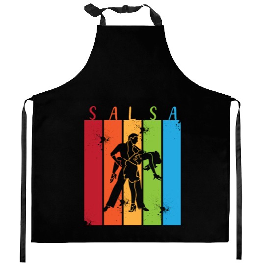 Retro Dance Salsa Dancer Kitchen Aprons