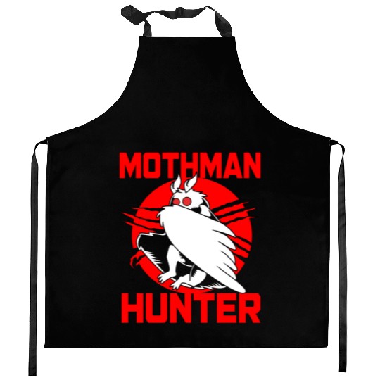 Cryptozoologist Cryptid Folklore Funny Mothman Kitchen Aprons