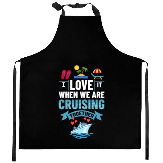 Cruise Ship Vacation Trip Party Sailing Boating Kitchen Aprons