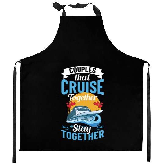 Cruise Ship Vacation Trip Party Sailing Boating Kitchen Aprons