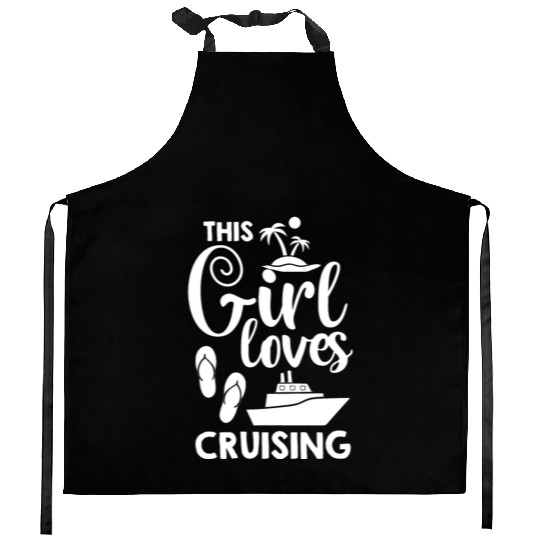 Cruise Ship Vacation Trip Party Sailing Boating Kitchen Aprons
