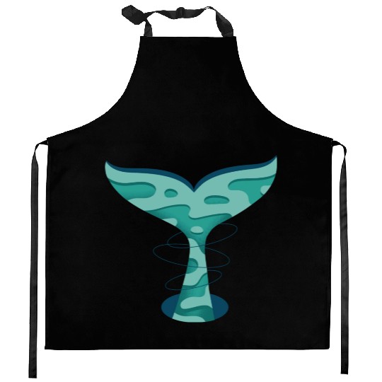 Whale Tail Kitchen Aprons