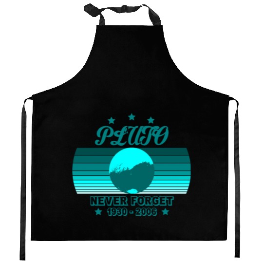 Pluto Never Forget Kitchen Aprons