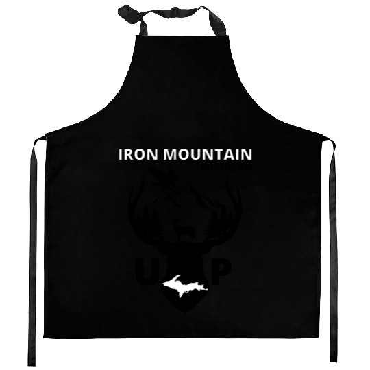 Iron Mountain Michigan Upper Peninsula Kitchen Aprons