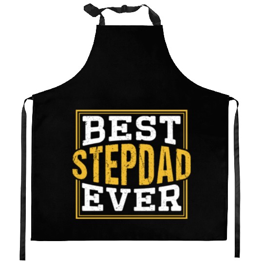 Best Stepdad Ever Stepfather Fathers Day Step Dad Kitchen Aprons