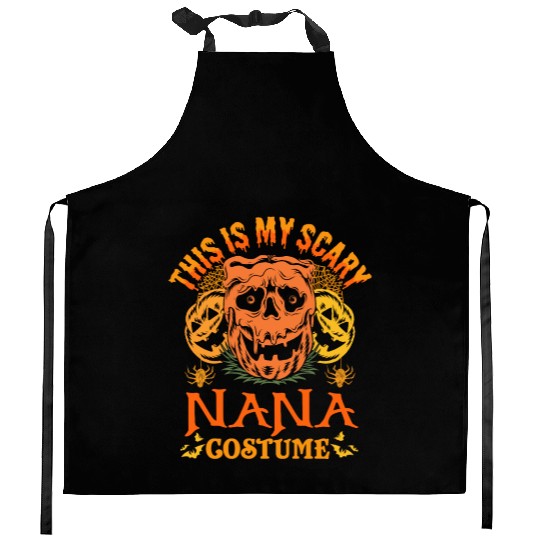 This Is My Scary Nana Costume Grandma Halloween Kitchen Aprons