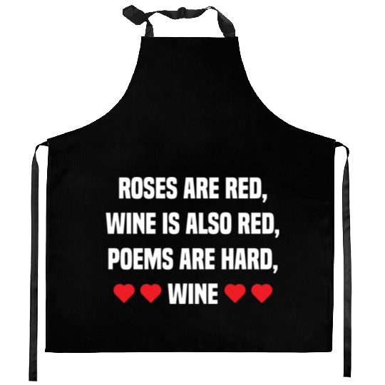 Valentine Wine Funny Gift for Him Her Wine Lover Kitchen Aprons