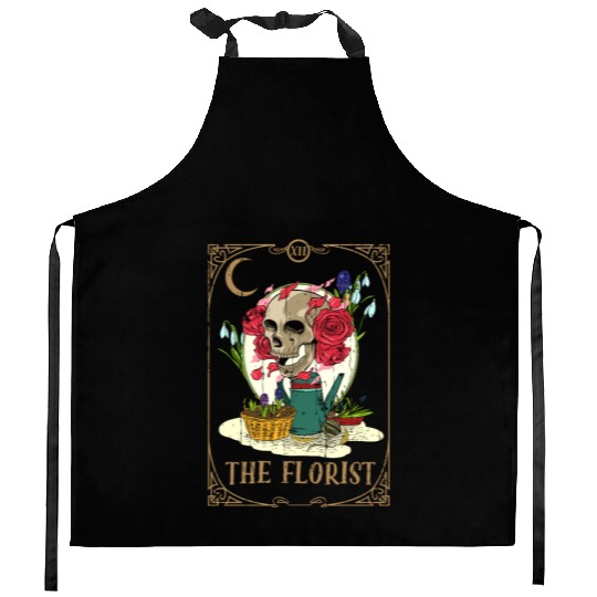 Florist Plants Tarot Card Occult Club Gothic Kitchen Aprons