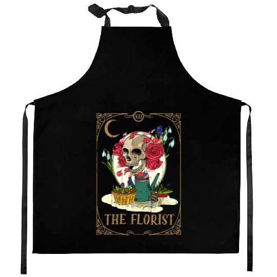Florist Plants Tarot Card Occult Club Gothic Kitchen Aprons