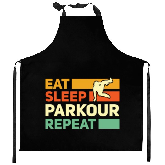 Parkour, Freerunning, Street Workout Acrobatic Kitchen Aprons
