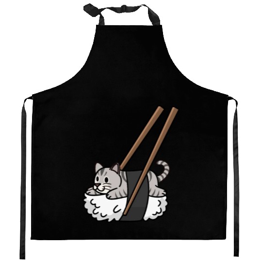 American Shorthair Cat Nigiri Sushi Kitchen Aprons