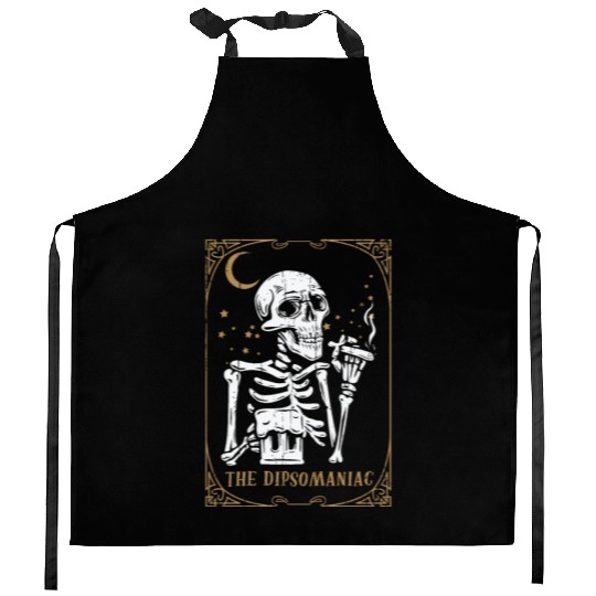 Alcohol Tarot Card Occult Club Gothic Vice Kitchen Aprons