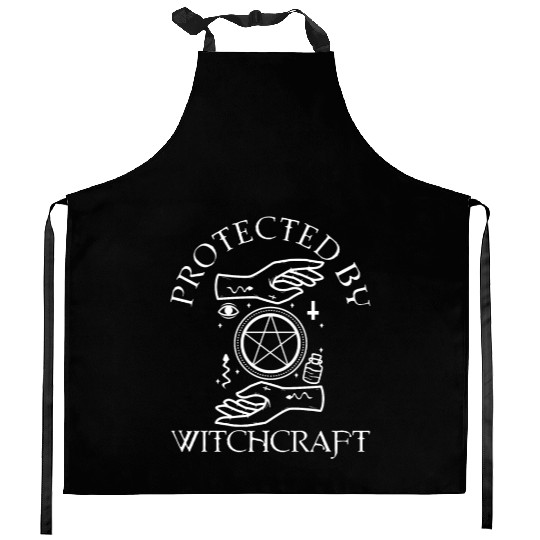 Protected By Witchcraft Kitchen Aprons