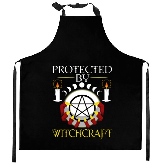 Protected By Witchcraft Kitchen Aprons