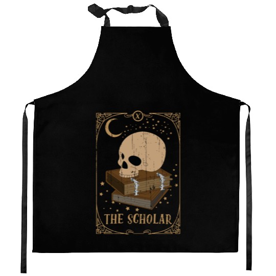 Book Scholar Tarot Card Occult Club Gothic Kitchen Aprons