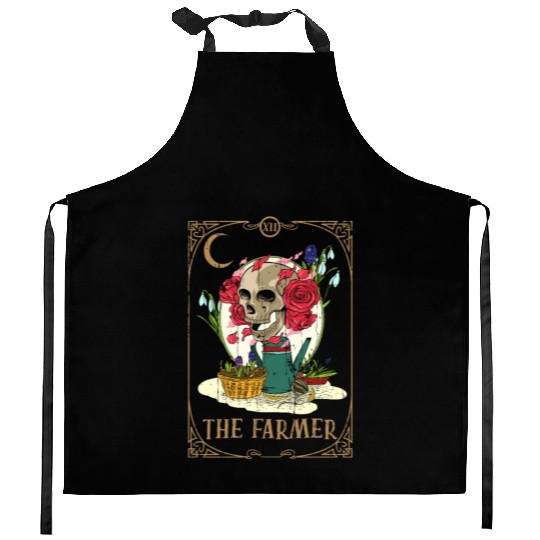 Farmer Plants Tarot Card Occult Club Gothic Kitchen Aprons