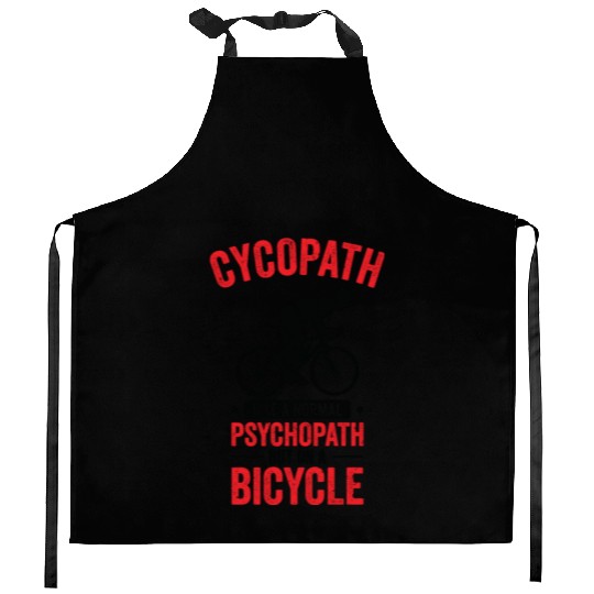 Funny Cycling Riders Cyclist Bicycle Mountain Kitchen Aprons