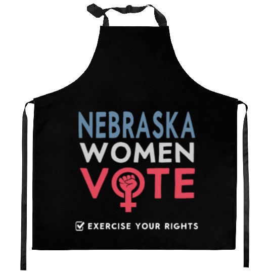 Nebraska Women Vote Voter 2022 Election Feminist Kitchen Aprons