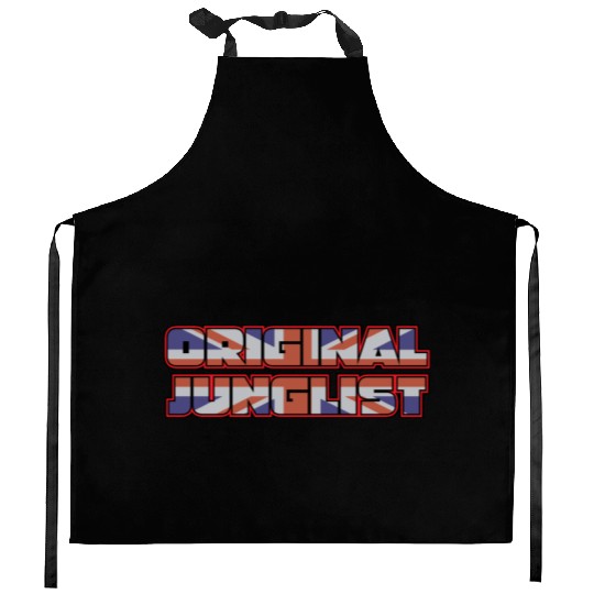 Original Junglist DNB Drum n Bass UK Remix Kitchen Aprons