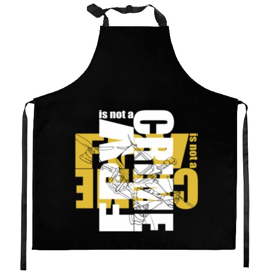 FPV is not a Crime Drone Kitchen Aprons
