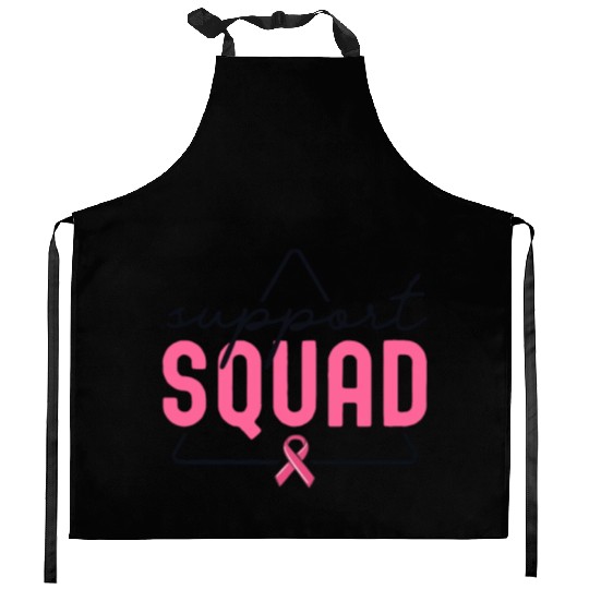 Breast Cancer Support Squad Matching Family Kitchen Aprons