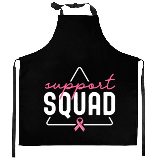 Breast Cancer Support Squad Matching Family Kitchen Aprons