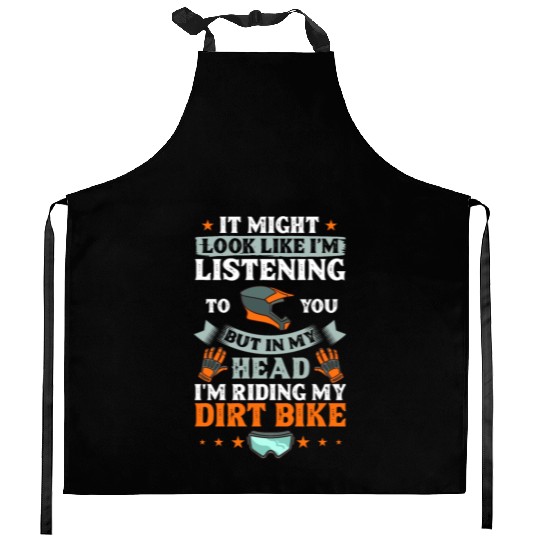 Dirt Bike Electric Motocross Riding MX Rider Kitchen Aprons