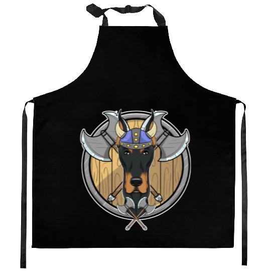 Doberman I Valhalla I Viking Kitchen Aprons