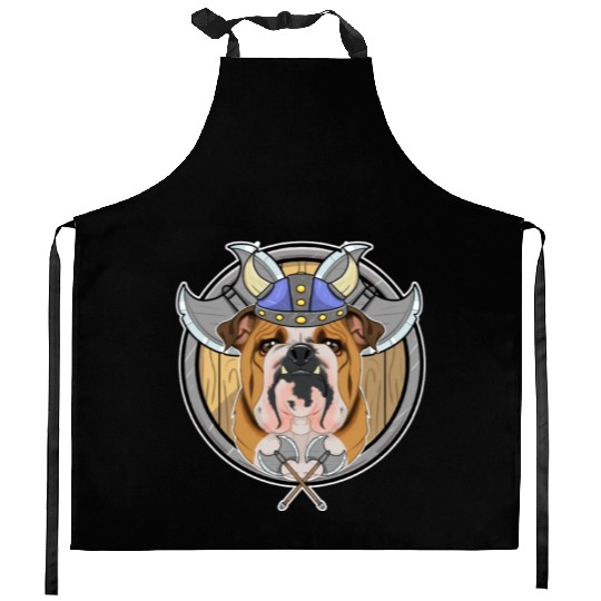 English Bulldog I Valhalla I Viking Kitchen Aprons