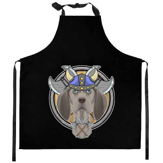 Weimaraner I Valhalla I Viking Kitchen Aprons