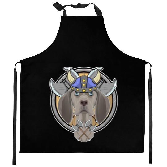 Weimaraner I Valhalla I Viking Kitchen Aprons