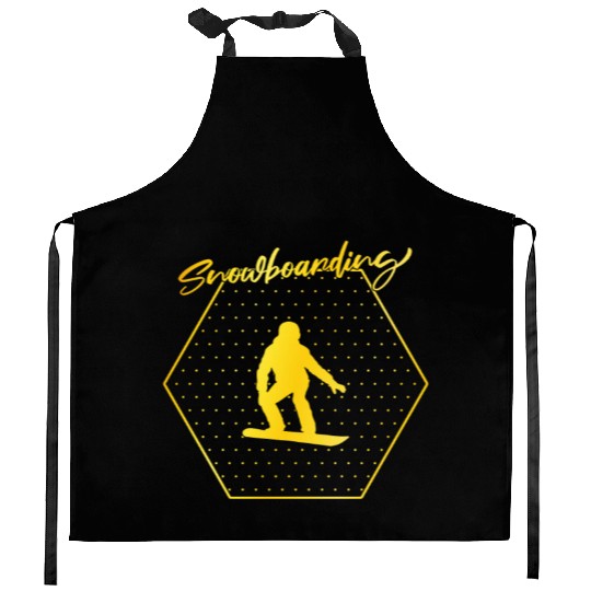 snowboarding Kitchen Aprons