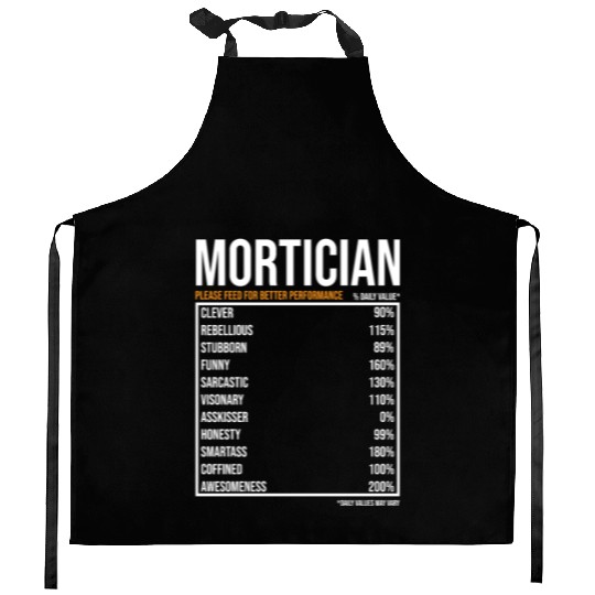 Mortician Daily Value funny Mortician Kitchen Aprons