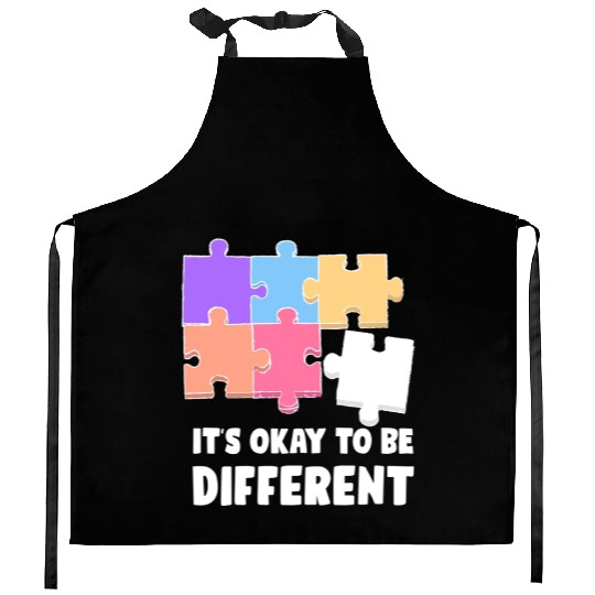 Funny Autism Teacher Kitchen Aprons